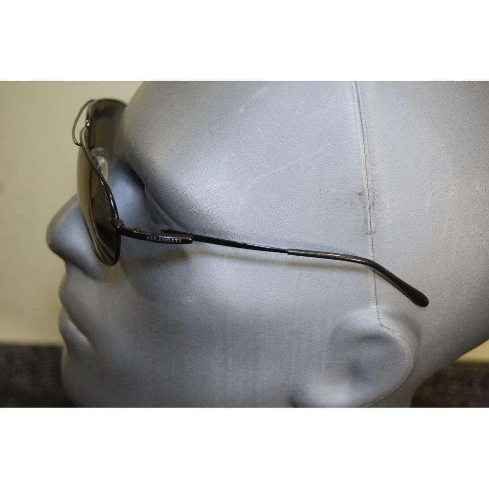 Serengeti S-Flex Salto 7013 Mens Aviator Sunglasses Gunmetal Metal Frame Japan